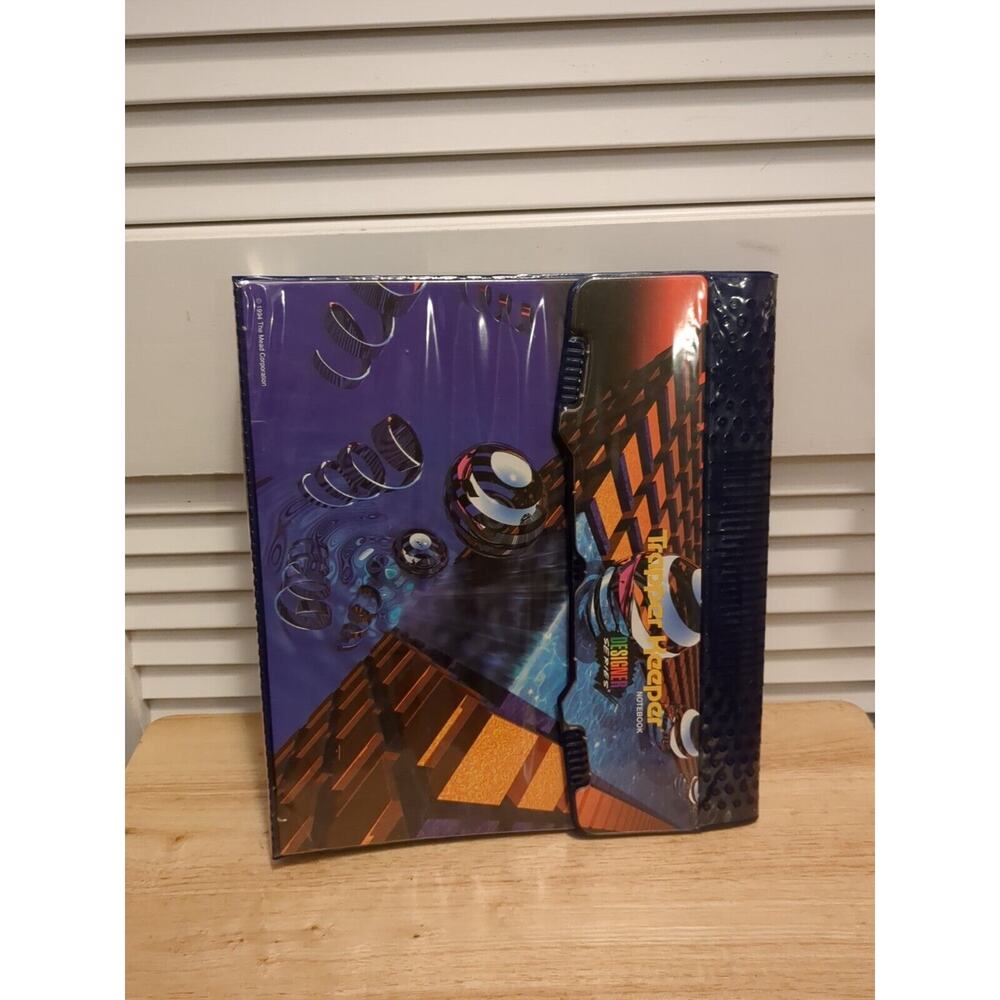 Vintage Mead Trapper Keeper Designer Series Binder Notebook 1994 With Clipboard